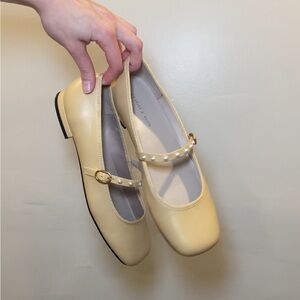 Charles & Keith yellow flats